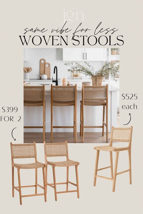 Woven Leather Strap Counter Stool, Natural Bar Stools Kitchen, Woven Stools Kitchen, Ceylon Woven Counter Stool, Table Stools Kitchen, Natural Rattan And Wood Amolea Counter Stool World Market, Cane Back Bar Stools, Kitchen Countertop Chairs, Wicker Counter Stools Rattan