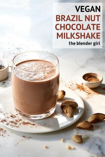 Pumpkin Milkshake Recipe, Ninja Smoothie Recipes, Milkshake Recipe Chocolate, Best Milkshakes, Brazil Nut, Cold Tea, Low Histamine Diet, Brazil Nuts, Chocolate Shake