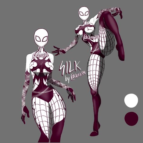 Spidersona Mask Ideas, Spider Suit Oc, Spider Suit Design, Spiderman Suit Designs, Female Spidersona, Spider Sonas, Spiderman Oc Art, Spider Oc, Spider Suit