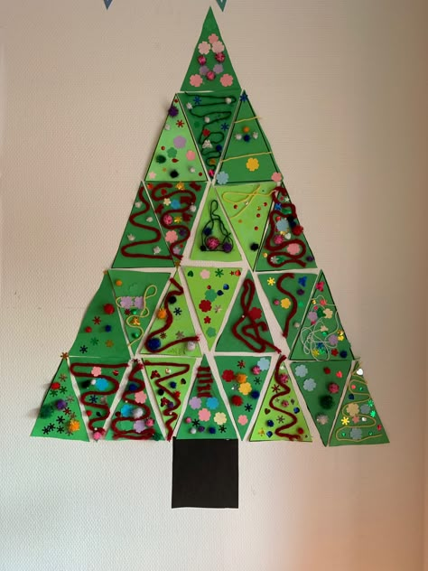 December Crafts, Preschool Christmas Crafts, Christmas Tree Art, Christmas Tree Crafts, Christmas School, Daycare Crafts, Preschool Christmas, Christmas Classroom, Toddler Art