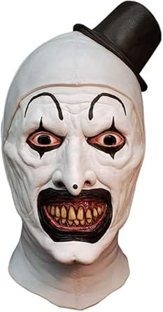 Trick Or Treat Studios Terrifier Art The Clown Mask for Adults Evil Clown Mask, Terrifier Art The Clown, Pointy Nose, Evil Jester, Halloween Makeup Clown, Art The Clown, Creepy Smile, Mascaras Halloween, Clown Horror