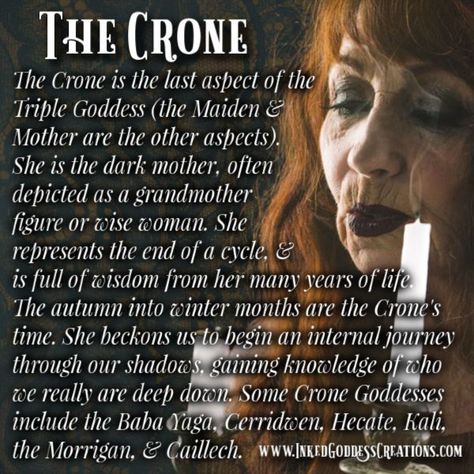 The Crone, Maiden Mother Crone, Hecate Goddess, Witch Spirituality, Eclectic Witch, Witchcraft Spell Books, Wicca Witchcraft, Witch Magic, Modern Witch