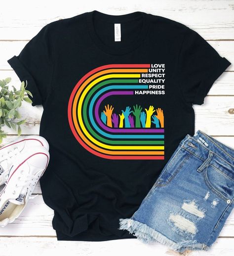 equality shirt design Check more at https://worldsnew.com/product/equality-shirt-design-609/ Equality Pride, Lesbian Shirts, Gay Shirts, Equality Shirt, Lgbt T Shirts, Pride Tees, Love T, Tee Shirt Designs, Pride Tshirts