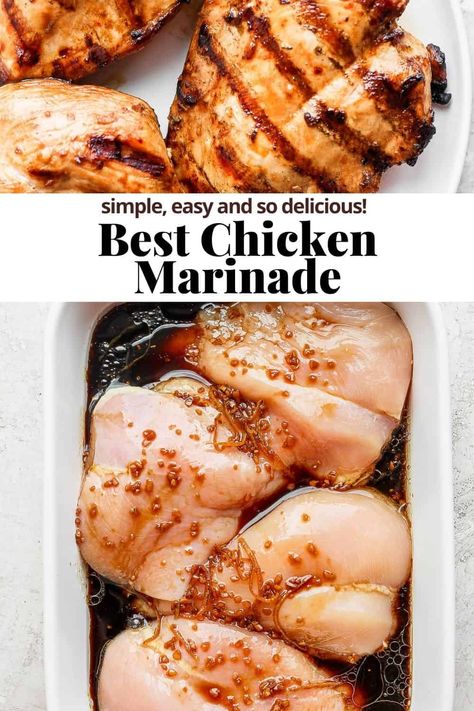 Tenderloin Marinade, Chicken Breast Marinade, Wooden Skillet, Best Chicken Marinade, Easy Chicken Marinade, Grilled Chicken Marinade, Chicken Marinade Recipes, Ways To Cook Chicken, Chicken Marinade