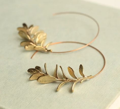 SilkPurseSowsEar - Etsy Australia Gold Dangly Earrings, Woodland Earrings, Twig Branch, Handmade Hoop Earrings, Guest Hair, Branch Earrings, Silk Purse, Earrings Nature, Hoop Earrings Gold