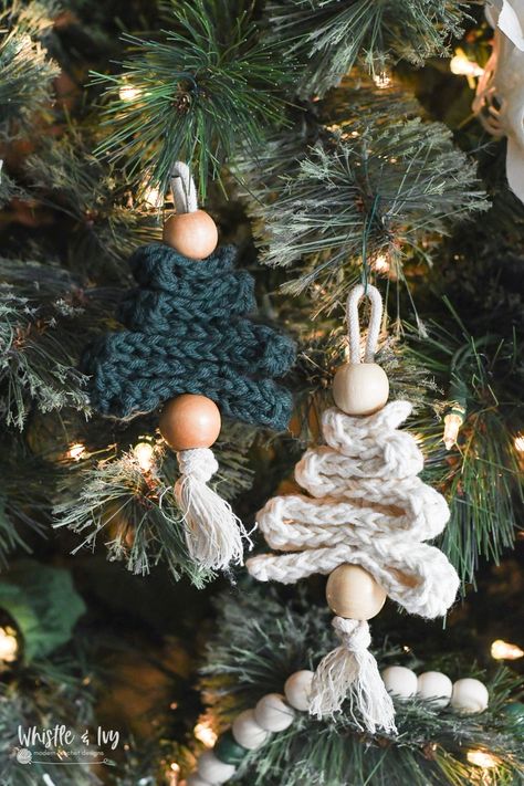 This beautiful rustic crochet ornament set includes three lovely designs: a rustic star, a ribbon tree, and the Holy Family Each pattern works up quickly and is suitable for advanced beginners. #crochetnativity #rusticcrochet #easycrochet #holidaycrochet #moderncrochet #crochetornaments #crochetpattern #moderncrochetpattern Crochet Rustic Christmas Trees, Easy Crochet Christmas Tree Ornaments Free, Crochet Ribbon Tree Ornament, Crochet Ornaments Christmas Easy Diy, Crochet Rustic Christmas Tree Ornaments, Crochet Ribbon Christmas Tree Pattern, Crochet Christmas Ornaments Tree, Christmas Tree With Crochet Ornaments, Crochet Trees Pattern