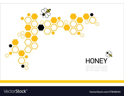 Bee Background, Honeycomb Background, Corner Border, Bee Wings, Background Orange, Powerpoint Background Design, Background Drawing, Borders And Frames, Color Vector