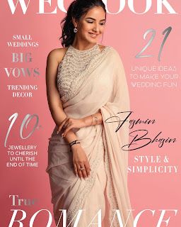 Television actress and Big Boss contestent Jasmin Bhasin Cover Shot for Wed Lock Magazine Cover. Saree Jacket Designs Latest, Aishwarya Lekshmi, Saree Jacket Designs, Jasmin Bhasin, Saree Jackets, Cotton Saree Blouse Designs, Sarees For Girls, Simple Saree Designs, Instagram Cover