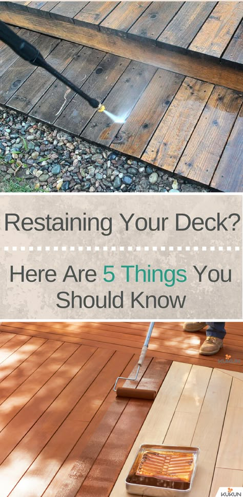 Restain Deck, Diy Deck Furniture, Easy Home Improvement Projects, Architecture Renovation, Deck Makeover, Easy Home Improvement, Deck Paint, Staining Deck, Wood Patio