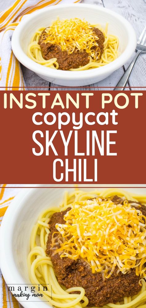 Skyline Chili Recipe, Cincinnati Chili Recipe, Pressure Cooker Chili, Chili Beef, Skyline Chili, Cincinnati Chili, Tasty Recipe, Instant Pot Dinner Recipes, Quick Weeknight Meals