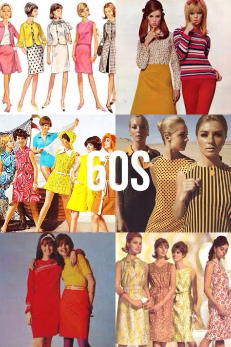 1960 Fashion Women, 60 Fashion 60s Style, 1960 Outfits, 60s Fashion Women, Fashion History Timeline, 60’s Fashion, Fashion Through The Decades, Fashion Timeline, Fashion Decades