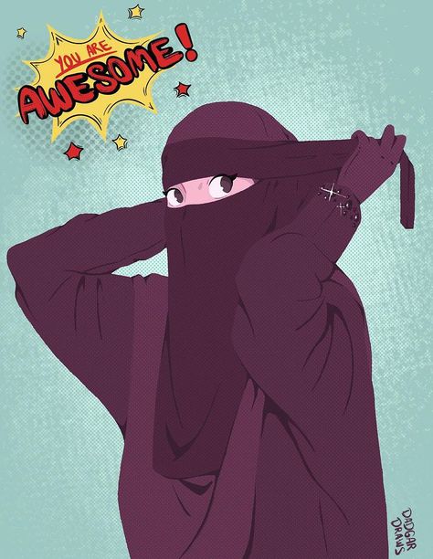 Scarf Covering Face Drawing, Hijab Spiderman, How To Draw Hijab, Artstyle Reference, Hijab Illustration, Draw Head, Scarf Drawing, Muslim Cartoon, Hijab Art