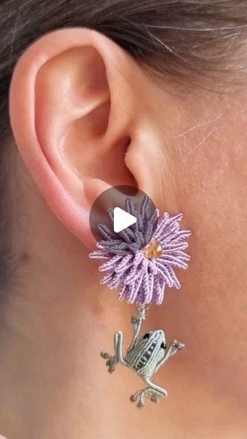 Macrame Accessories, Macrame Jewelry Tutorial, Macrame Weaving, Macrame Rings, Fiber Art Jewelry, Macrame Purse, Micro Macramé, Macrame Earrings, Macrame Design