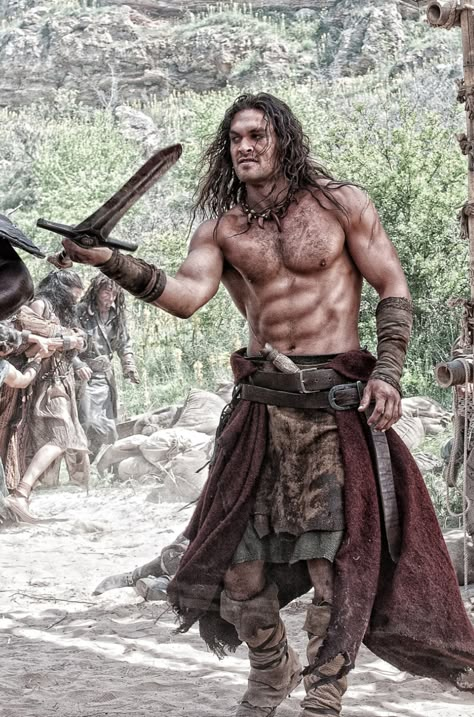 6 Movies To Appreciate The Wonder That Is Jason Momoa.  The filmogrphy of Jason Momoa. With very strong and unique looks and a bubbly personality, Jason Momoa has become one of those actors you just can't help but love. Conan The Barbarian 2011, Barbarian Costume, Hyborian Age, Stephen Lang, Jason Momoa Aquaman, Wallpapers Pictures, Conan The Barbarian, Man Movies, Viking Warrior