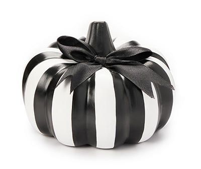 Fall Front Porch Decor Black And White, Mcm Halloween Decor, Black And White Table Decorations, Black And White Pumpkin Decor, Fall Urns, Black And White Things, White Halloween Decor, Shop Halloween Decorations, Animated Halloween Props