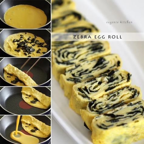 Asian Egg Rolls, Rolled Egg, Egg Omelette Recipe, Rolled Omelette, Korean Egg, Egg Rolls Recipe, Popular Side Dishes, Ladies Jewellery, Omelette Recipe