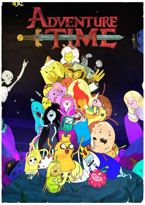 Adventure Time Poster, Adventure Time Funny, Adventure Time Tattoo, Art Room Posters, Time Wallpaper, Time Poster, Adventure Time Characters, Adventure Time Wallpaper, Adventure Time Cartoon