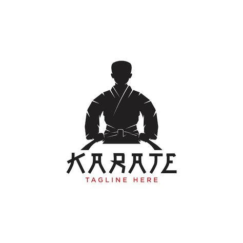 Karate Logo Design Art, Karate Logo Design, Karate Logo, Karate Picture, Karate Design, Karate Boy, Arts Logo, Pp Wa, Art Certificate