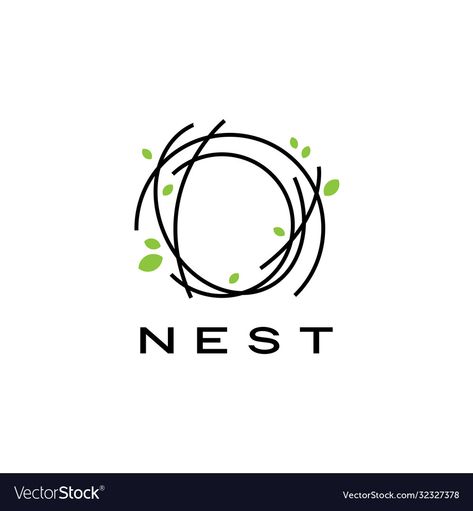 Nest Logo, Vector Icons Illustration, Logo Icon, Bird Nest, Logo Icons, Icon Illustration, Vector Icons, Vector Logo, Png Images