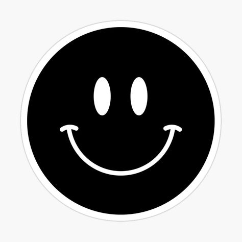 131 Black Happy Face :) Smiley by YourSmileyFace | Redbubble Wallpaper Happy Face, Happy Face Icon, Happy Face Emoji, Black Smiley Face, Smiley Face Icons, Cd Wall Art, Wallpaper Happy, Happy Smiley Face, Face Emoji