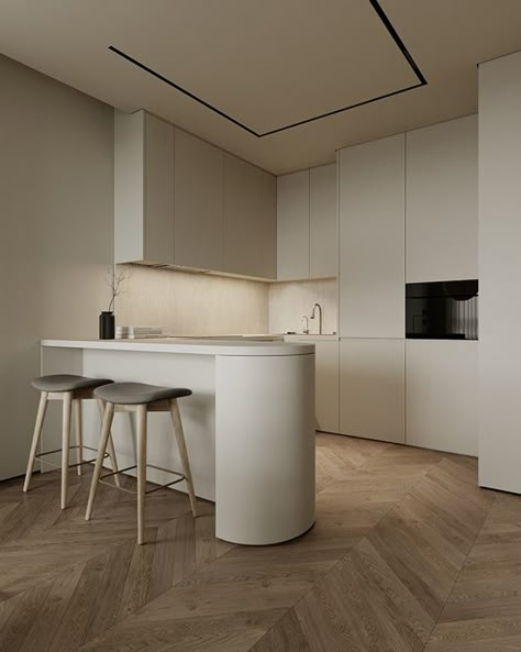 Rams City 56 :: Behance Closed Kitchen Design, Kitchen Design 2024, Modern Kitchen Design White Natural Wood, Kitchen Design Gallery, Modern Kitchen Design Luxury 2020, Minimalist Kitchen Design, Modern Kitchen Interiors, Flat Interior, Kitchen Design Modern White