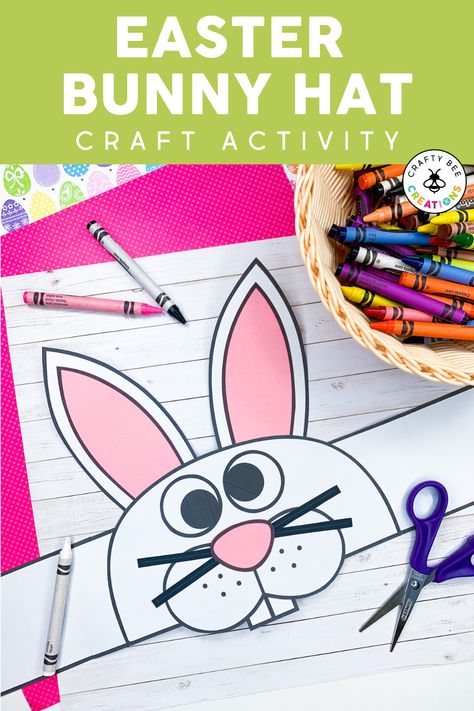 Create this adorable Easter bunny hat craft to celebrate Easter and the spring months! Kids will enjoy learning about the life cycle of bunnies and the Easter holiday. The hat is perfect for preschool, kindergarten, or first-grade students. Kids of all ages will love using it while practicing their fine motor skills. Interactive Alphabet Notebooks, Easter Bunny Hat, Alphabet Notebook, Camp Crafts, Abc Coloring Pages, Summer Camp Crafts, Abc Coloring, Spring Months, Lowercase Alphabet