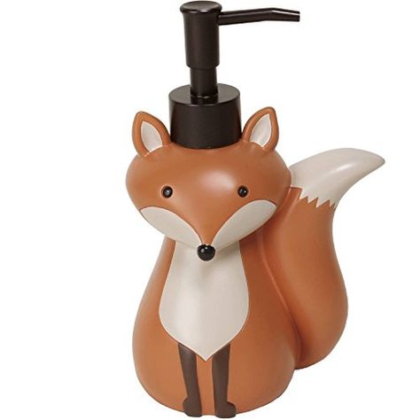 Woodland Bathroom, Woodland Kitchen, Forest Bathroom, Fox Things, Bathroom Decor Modern, Kids Bathroom Ideas, Sushi Art, Fox Decor, Soap Pump Dispenser