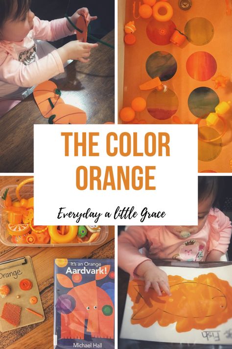 Orange Preschool Activities, Orange Crafts For Toddlers, Preschool English Activities, Preschool Halloween Theme, Bible Room, Halloween Theme Preschool, Tot School Themes, Eric Carle Books, Color Activities For Toddlers