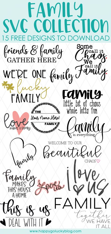 Mom Svg Files Free, Family Svg Free, Crazy Family Quotes, Cricut Bear, Christmas Fonts Free, Family Clipart, Quote Svg Files, Fun Svg, Cricut Templates