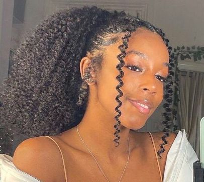 African Prom Hairstyles, Black Gel Hairstyles, Natural Hair Gel Up Styles, Homecoming Hairstyles Black Hair Curly, Natural Hairstyles For Prom, Curly Natural Hairstyles For Black Women Wedding, Natural Curly Hair Prom Styles, Natural Bridesmaid Hairstyles, Homecoming Natural Hairstyles