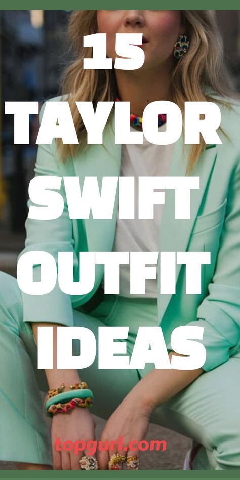 15 Taylor Swift Outfit Ideas That’ll Make You Feel Like a Pop Star Taylor Swift Are You Ready For It Outfit, Taylor Swift Outfits Based On Songs, Taylor Swift Song Outfit Ideas, Dress Up Like Taylor Swift, Tailor Swift Outfit Ideas, Sparkly Taylor Swift Outfit, Taylor Swift Sparkly Boots Outfit, How To Dress For Taylor Swift Concert, Taylor Swift Birthday Party Outfit Ideas