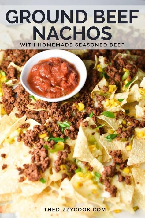 Nacho Beef Recipe, Meat Nachos Ground Beef, Nacho Seasoning Recipe, Homemade Nachos Beef, Nacho Meat Recipe Ground Beef, Nacho Seasoning, Migraine Diet Recipes, Beef Nachos Supreme, Super Fast Dinner