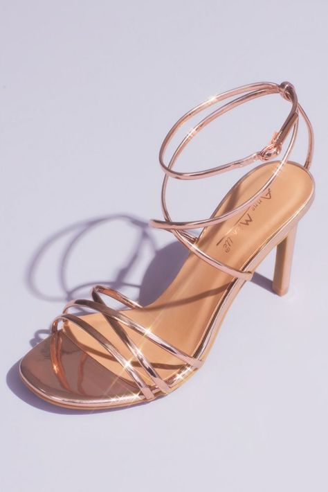 Bridesmaid Heels, Shoes Photoshoot, Fantasy Shoes, Rose Gold Bridesmaid Dress, Bridesmaids Heels, Women's Dress Shoes, Rose Gold Shoes, Rose Gold Heels, Rose Gold Sandals