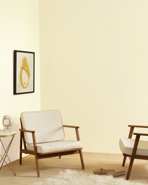 Sweet Cream CSP-935 | Benjamin Moore Benjamin Moore Yellow, Hawthorne Yellow, Exterior Wood Stain, Exterior Stain, Wood Stain Colors, Benjamin Moore Colors, Contemporary Cottage, Best Paint Colors, Contemporary Farmhouse