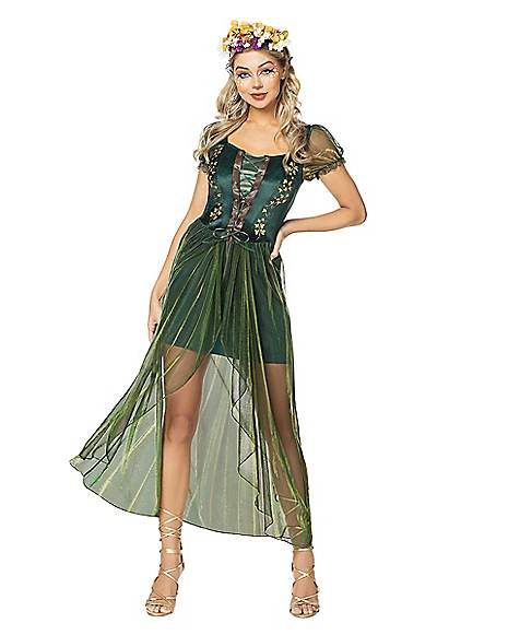 Adult Queen of the Forest Costume - Spirithalloween.com Royalty Costume, Forest Costume, Forest Fairy Costume, Queen Of The Forest, Adult Fairy Costume, Mother Nature Costume, Fairy Costume Women, Nightmare Before Christmas Costume, Spirit Costume