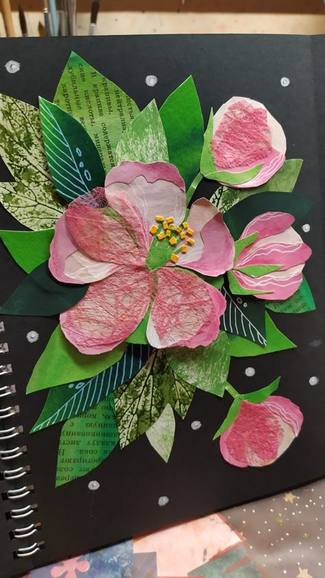 Classe D'art, Collage Art Projects, Paper Collage Art, Art Appliqué, Arte Inspo, Be Original, Art Inspiration Painting, Kirigami, Home Decoration Ideas