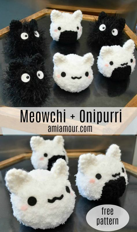 Sewing Cat Projects, Black Cat Crochet Pattern Free, No Sew Crochet Amigurumi Free, Stardew Valley Crochet Pattern Free, How To Crochet A Cat, Cat Crochet Pattern Free Amigurumi, 30 Minute Crochet Projects, Free Crochet Cat Pattern, Winter Crochet Patterns Free