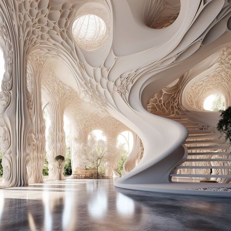 Mermaid Palace, Biomimicry Architecture, Future Interior Design, Architecture Portfolio Design, Space Princess, Farmhouse Kitchen Remodel, Qatar Doha, Subway Station, Architecture Portfolio