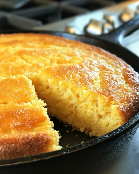 What a killer recipe! It's even tastier the next day, assuming you can wait! Canned Biscuits Recipes, Cajun Dessert Recipes, Cornbread Cast Iron, Elizabethan Recipes, Cooktop Cove, Fried Cornbread, Hot Water Cornbread, Best Cornbread Recipe, Best Cornbread