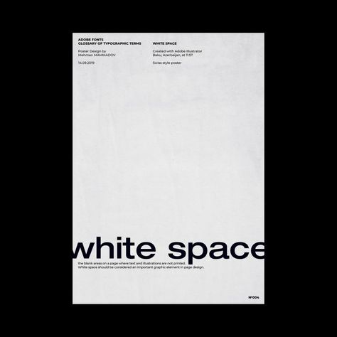 Space Poster Design, Typography Terms, Typography Rules, Swiss Typography, Swiss Graphic Design, Minimal Graphic Design, Adobe Fonts, Graphic Design Portfolio Inspiration, Typography Book