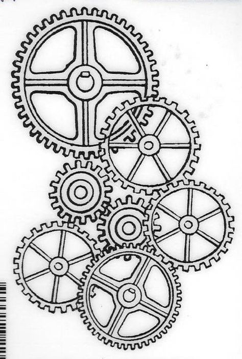 Gears Background, Gear Drawing, Hexagon Tattoo, Clock Gears, Tattoo Filler, Clock Tattoo Design, Clock Tattoo, Steampunk Gears, Steampunk Diy