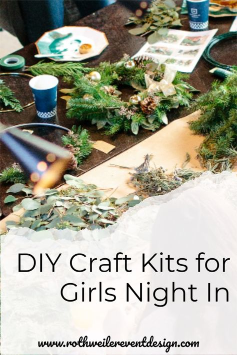 Friend Craft Night Ideas, Craft Activities Adults, Group Christmas Crafts For Adults, Diy Crafts Adults Project Ideas, Christmas Crafts Party Adults, Birthday Craft Ideas For Adults, Hygge Crafts For Adults, Diy Party Activities For Adults, Girly Crafts For Adults