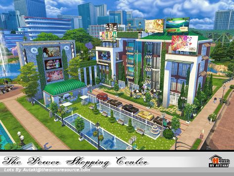 Sims 4 Modern Community Lots, Sims 4 Community Lot Builds, Sims 4 Cc Shopping Mall, Sims 4 Shopping Mall, Sims 4 Shopping Center, Sims 4 Community Lots, Lotes The Sims 4, Sims Love, The Sims 4 Lots