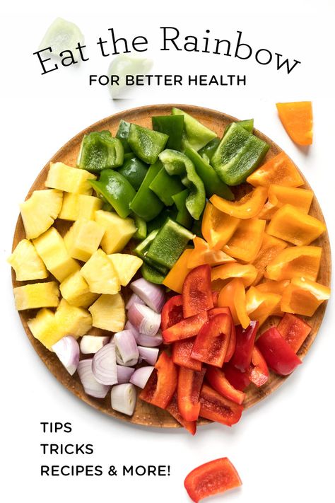 How To Eat The Rainbow, Rainbow Eating Healthy, Eat The Rainbow Recipes, Tofu Kebab, Rainbow Diet, Rainbow Recipes, Nutritional Tips, Gut Recipes, Vegan Barbecue