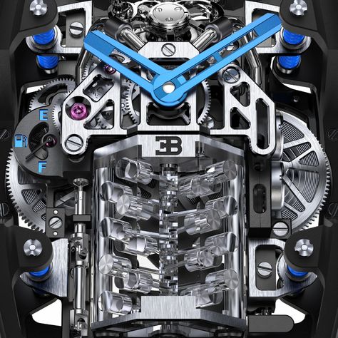 Introducing: The Jacob & Co. X Bugatti Chiron Tourbillon - HODINKEE Bugatti Chiron Interior, Bugatti Engine, Super Car Bugatti, Bugatti Logo, Apple Watch Custom Faces, Greubel Forsey, Riding Quotes, Tourbillon Watch, Aesthetic Cool