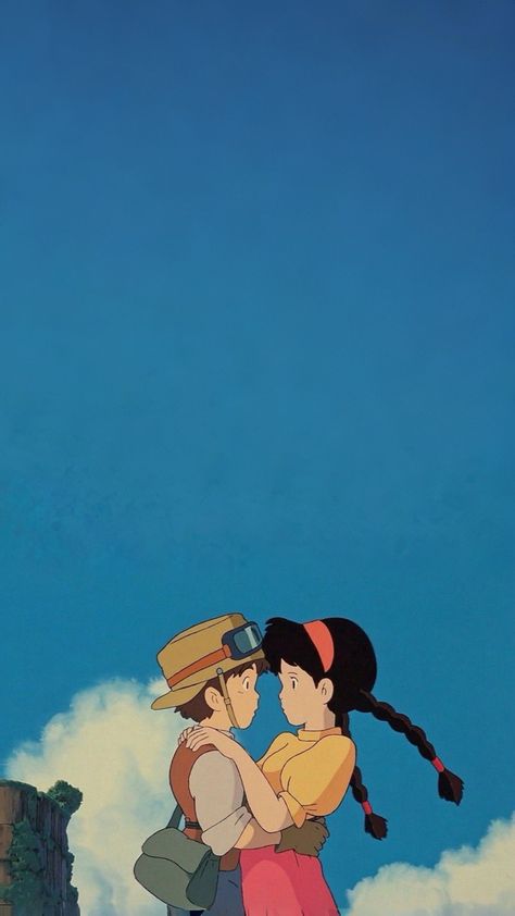 When The Wind Rises Wallpaper, Laputa Castle In The Sky Wallpapers, Castle In The Sky Painting, Laputa Aesthetic, Pazu And Sheeta Castle In The Sky, Ghibli Studios Aesthetic, Laputa Wallpaper, Studio Ghibli Castle In The Sky, Studio Ghibli Background Wallpapers