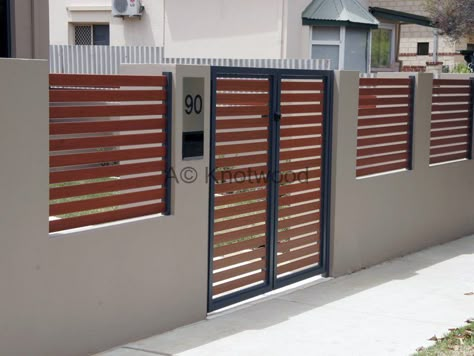 Compound Wall Design Ideas, Gate Design Ideas, Fence And Gate, Compound Wall Design, Wall Design Ideas, Modern Fence Design, Modern Gate, House Fence Design, House Main Gates Design