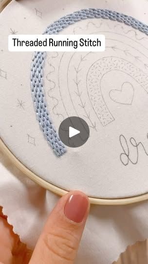 Threaded Running Stitch, Modern Crafts, Learn Embroidery, Running Stitch, Modern Embroidery, Knitting Techniques, Diy Embroidery, Happy Saturday, Embroidery Kits