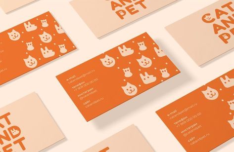 #designer #logodesign #brandingagency😀 Pet Shop Business Card, Cat Packaging Design, Thank You Graphic Design, Creative Business Card Inspiration, Cute Business Card, Cat Branding, Logo Online Shop, Logo Design Set, Name Card Design