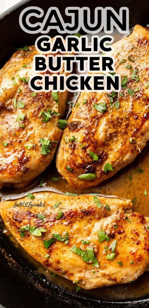 Boneless Chicken Breast Recipes Easy, Garlic Chicken Breast Recipes, Butter Chicken Sauce, Cajun Chicken Recipes, Chicken Boneless Breast Recipes, Cajun Sauce, Pot Pie Recipes, Crockpot Chicken Breast, Cajun Dishes